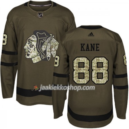 Miehille NHL Chicago Blackhawks Pelipaita Patrick Kane 88 Adidas 2017-2018 Camo Vihreä Authentic